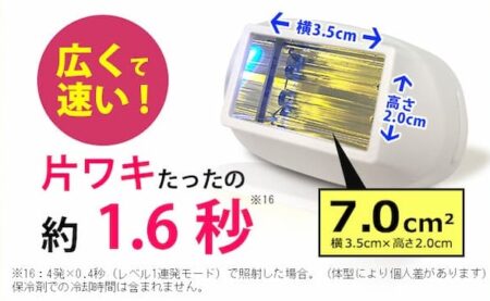 ケノン　照射面　寸法図